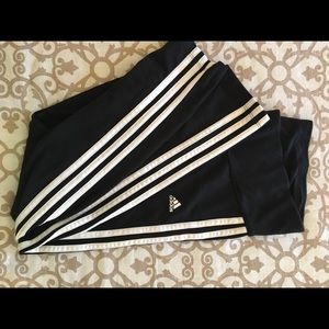 Adidas Black Leggings- Large